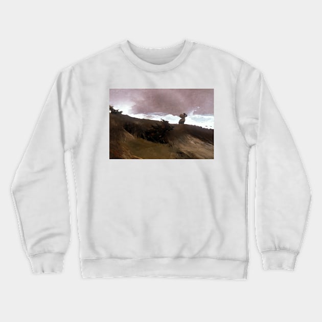 Winslow Homer West Wind Crewneck Sweatshirt by pdpress